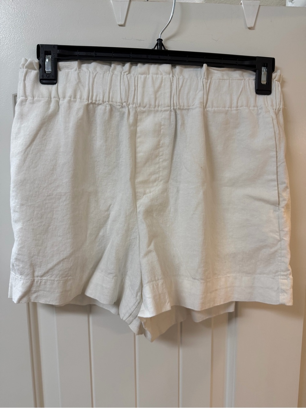 a new day White High-Waist Casual Linen-Blend Shorts